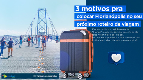 Foto demonstrativa de 3 motivos para visitar Florianópolis e Dica extra surpresa no final