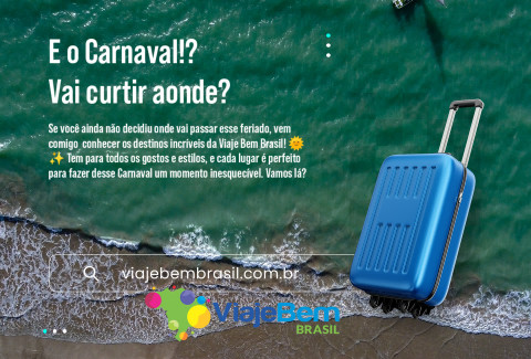 Foto demonstrativa de Destinos Imperdíveis para o Carnaval - Viaje Bem Brasil