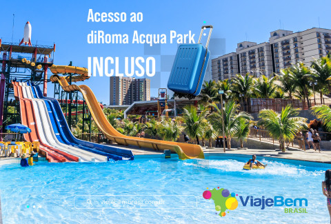 Foto demonstrativa de Piazza diRoma: Hospede-se e aproveite o diRoma Acqua Park em Caldas Novas