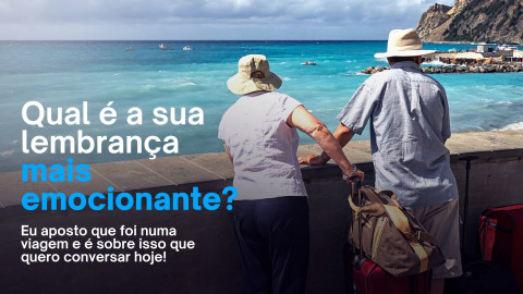 Foto demonstrativa de Qual é a sua lembrança mais emocionante? Eu aposto que foi em uma viagem!