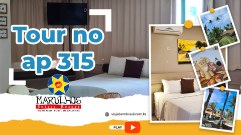imagem capa Tour no meu Apartamento 315 no Marulhos Suítes Resorts em Porto de Galinhas