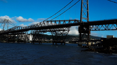 Ponte Hercílio Luz em Florianópolis - Santa Catarina