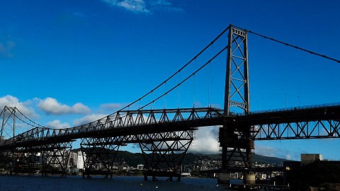 Ponte Hercílio Luz em Florianópolis - Santa Catarina