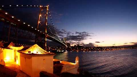 Ponte Hercílio Luz em Florianópolis - Santa Catarina